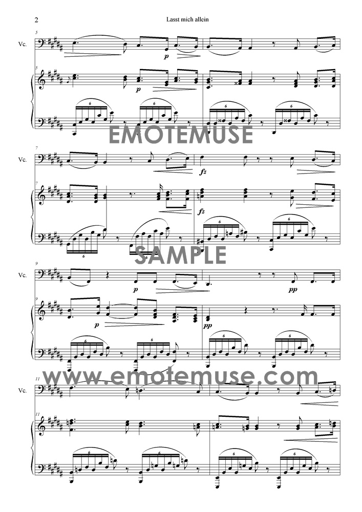 Leave me alone (Lasst mich allein) (Dvorak), op. 82, no.        1