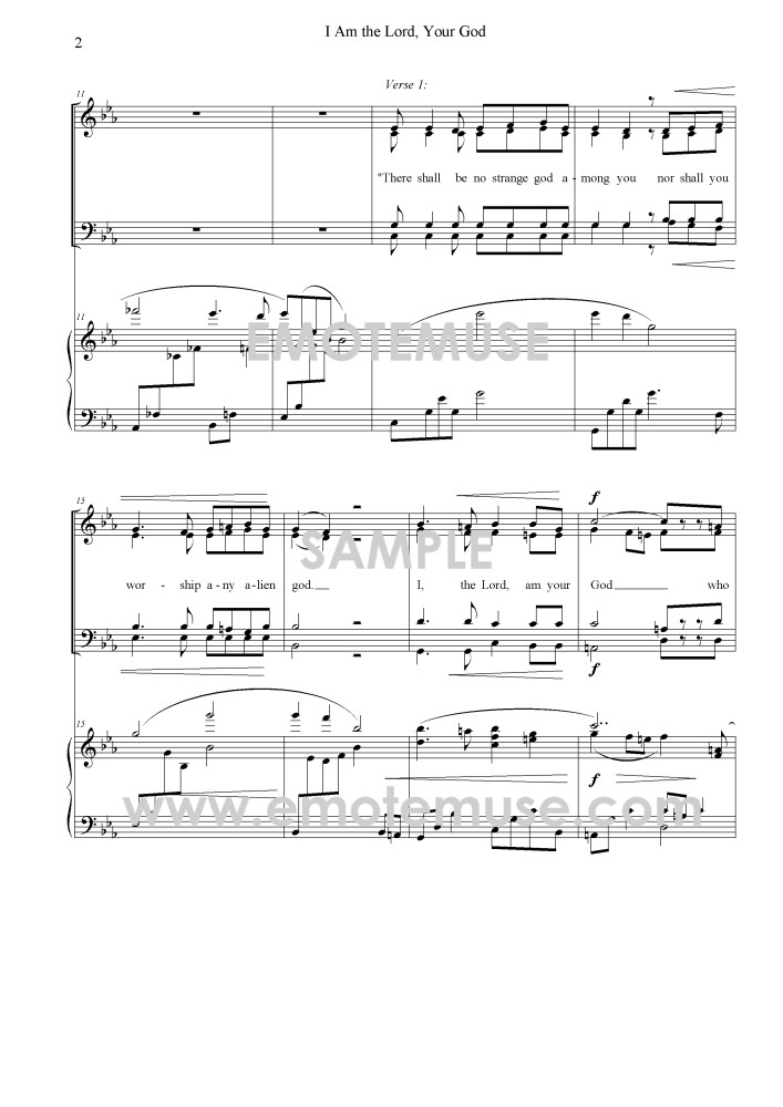 I am the Lord, your God (Psalm 81; Greg Smith) - Sample