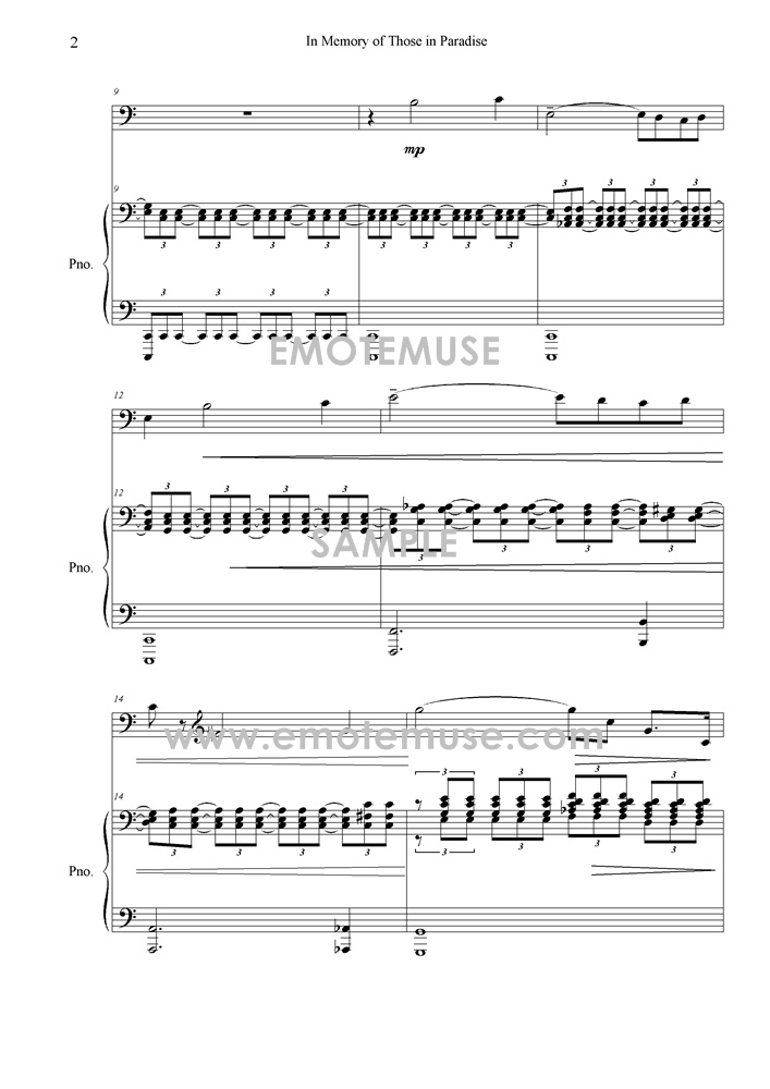 In memory of those in paradise (Greg Smith) - Sample