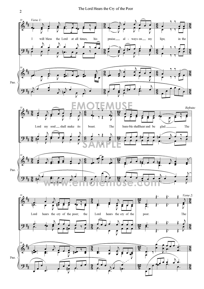 The Lord Hears the Cry of the Poor (Psalm 32; Greg Smith)        - Sample