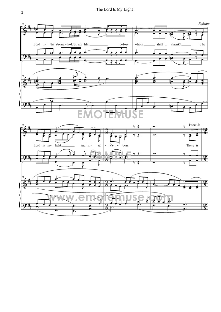 The Lord is my light - setting ii (Psalm 26; Greg Smith) -        Sample